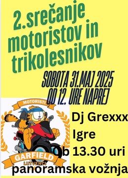 2. SREČANJE MOTORISTOV IN TRIKOLESNIKOV - LUTVERCI
