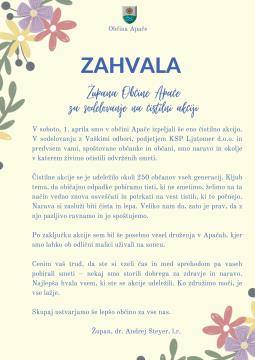 ZAHVALA